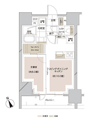 ピアース大井仙台坂Hill Top 間取り E