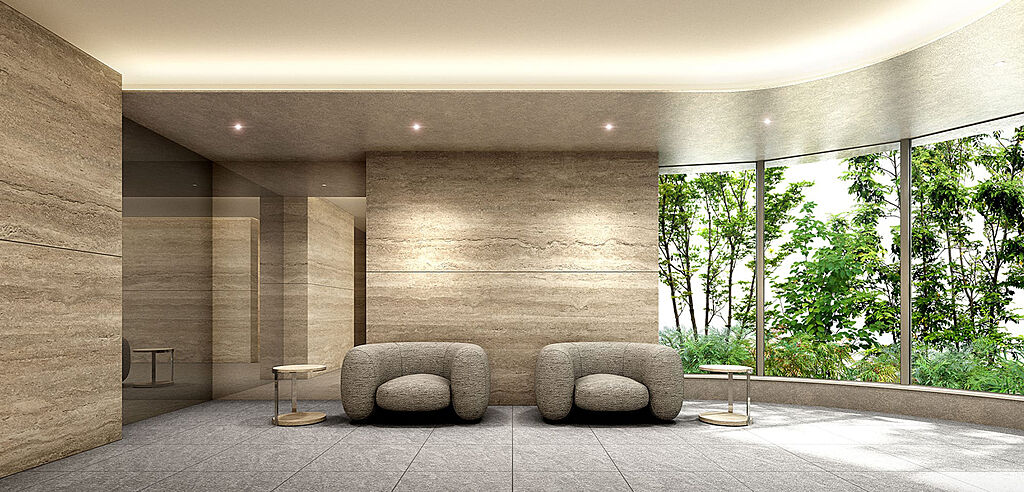 ピアース麻布十番ヴィアーレ エントランスホール完成予想CG