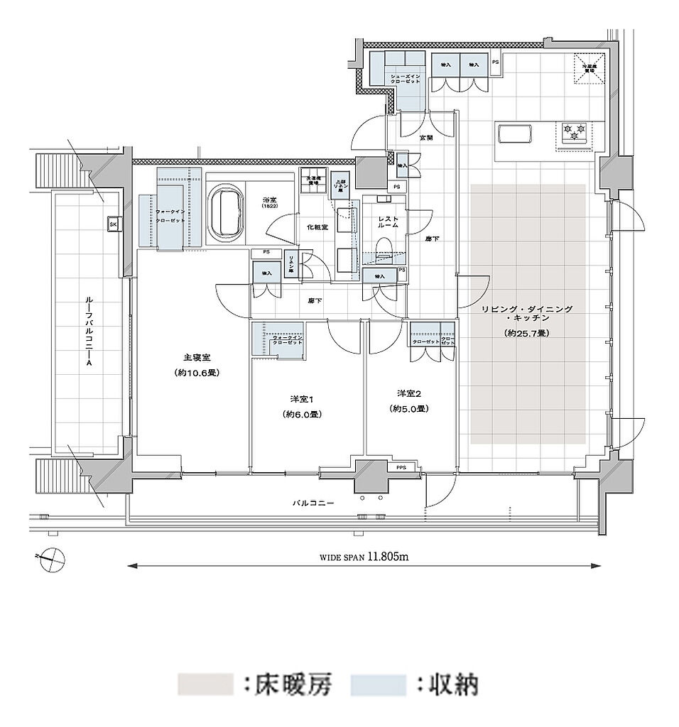 ディアナコート都立大学翠景 間取り J