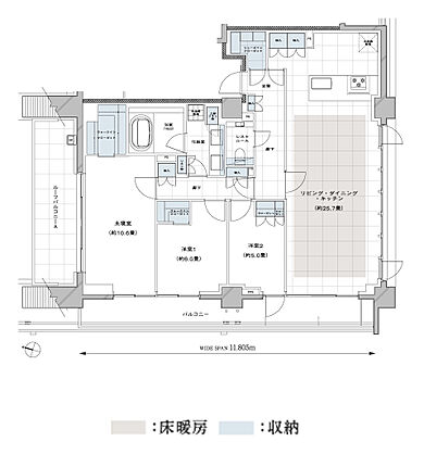 ディアナコート都立大学翠景 間取り J
