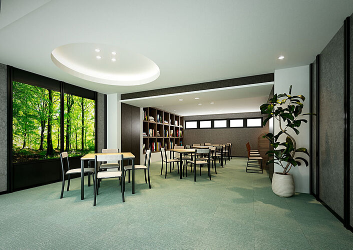 ワコーレ王子公園ミュージアムロード コミュニティルーム完成予想図