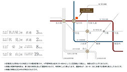 レ・ジェイド名古屋丸の内 アクセス図