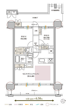 レ・ジェイド鶴舞 間取り D【メニュープラン1】