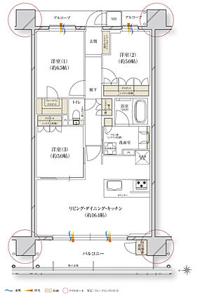 レ・ジェイド川西能勢口駅前 間取り B