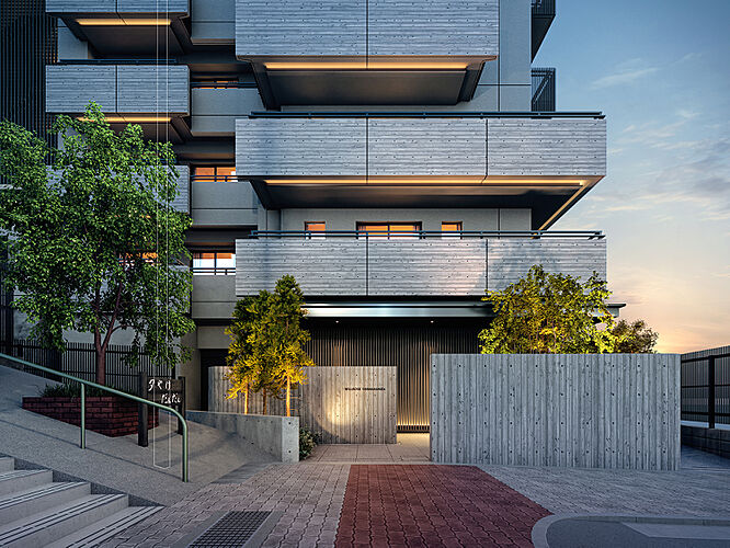 ウィルローズ谷中銀座 サブエントランス完成予想CG