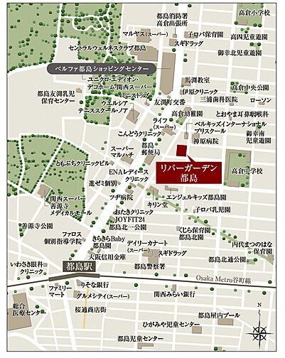 リバーガーデン都島 現地案内図