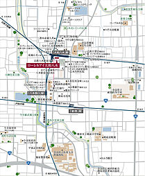 ローレルアイ大和八木 現地案内図