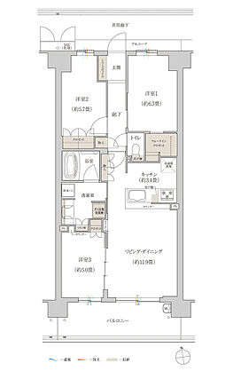 京都府×JR東海道本線 最大級マンションプロジェクト 間取り N-H