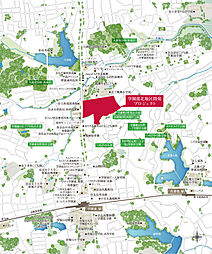 学園前北地区開発マンションプロジェクト（THE　1st　STAGE） 現地案内図