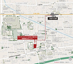アルファステイツ市川下総中山 モデルルーム案内図