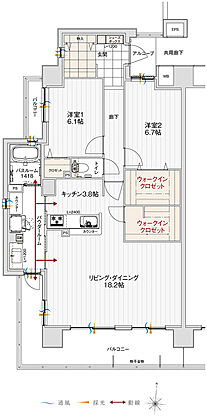 アルファステイツ北長野 間取り A【メニュー1】