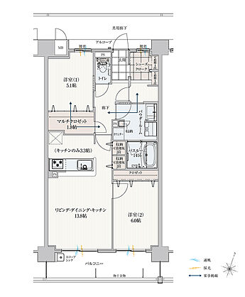 アルファスマート高松駅西II 間取り I