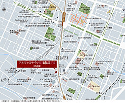 アルファステイツ四日市新正II 現地案内図