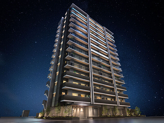 アルファステイツ大元中央公園 外観完成予想図