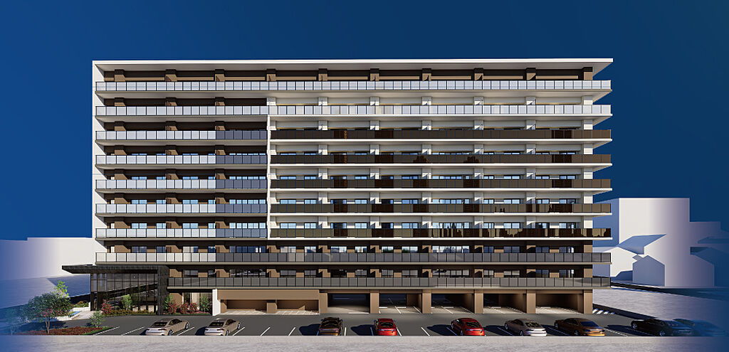 アルファステイツ能登川駅 外観完成予想図