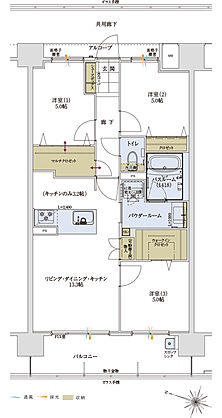 アルファステイツ野芥駅II 間取り D