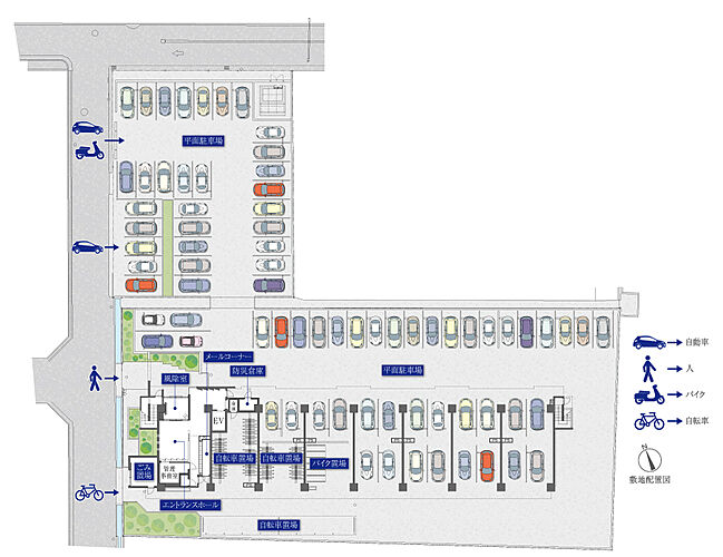 アルファスマート姫路駅南 敷地配置図