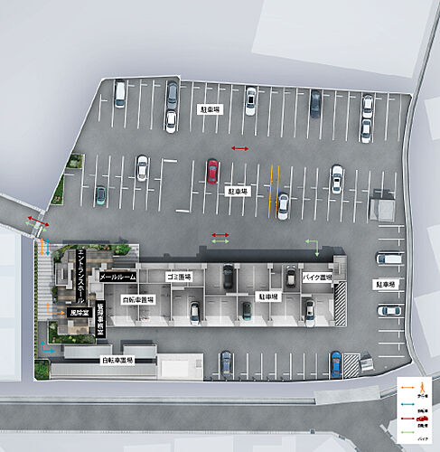アルファスマート北田宮 敷地配置図