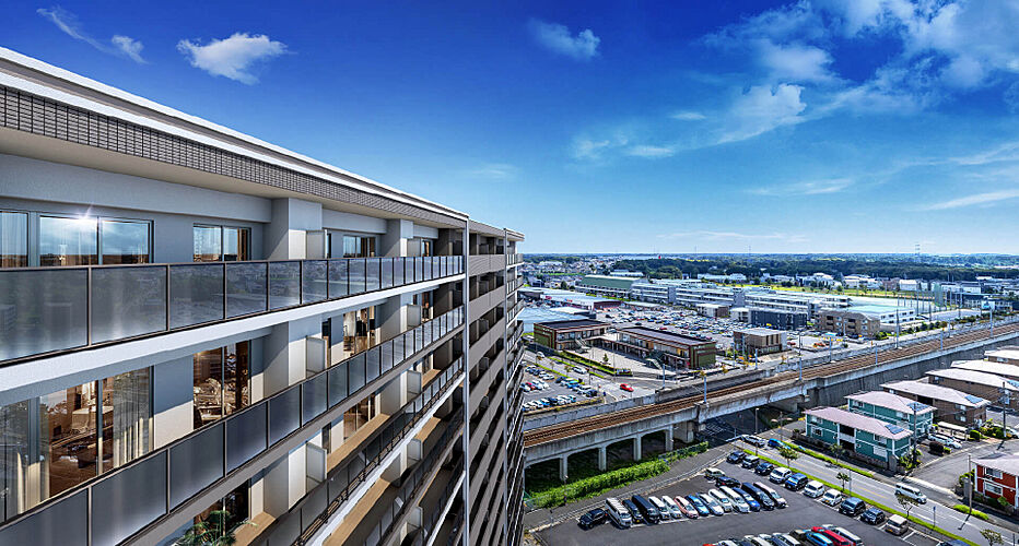 アルファステイツつくばみどりの 外観完成予想図