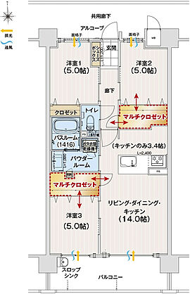 アルファステイツ新居浜星越 間取り D