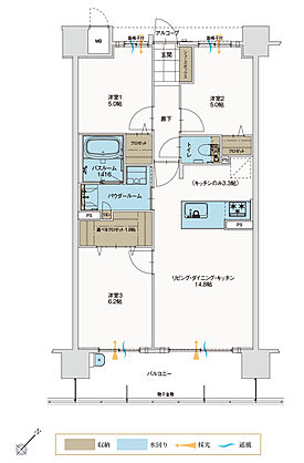 アルファステイツ松阪駅 間取り E