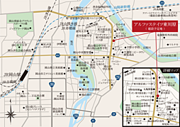 アルファステイツ東川原 現地案内図