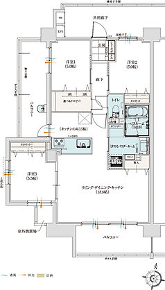 アルファステイツ室見河畔 間取り A