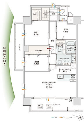 アルファステイツ神宮参道 間取り A