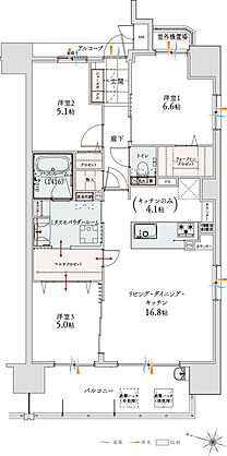 アルファステイツ神宮参道 間取り D