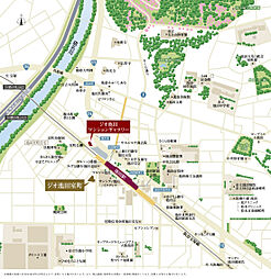 ジオ池田室町 現地案内図