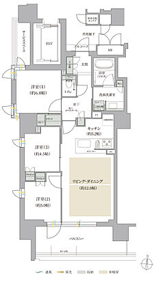 ジオ白壁 間取り A