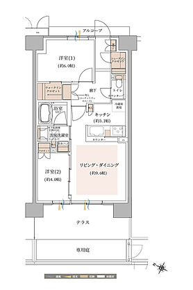 ジオ東灘青木 間取り Cg