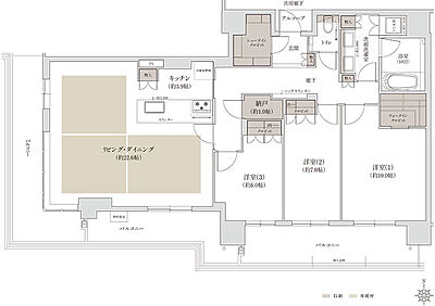 タイプ：【北棟】N-120zD【PREMIUM FLOOR】
