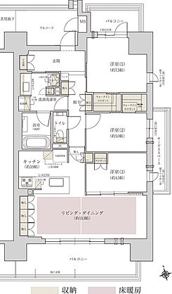 ジオ阿倍野松崎町グランテラス 間取り D