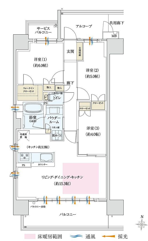 リベールシティ守口 間取り F