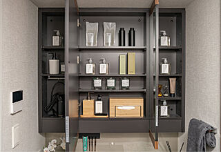 エクセレントシティ川越連雀町 三面鏡タイプミラーキャビネット