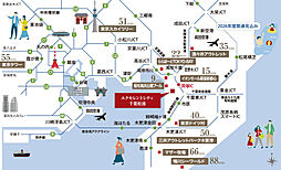 エクセレントシティ千葉松波 アクセス図