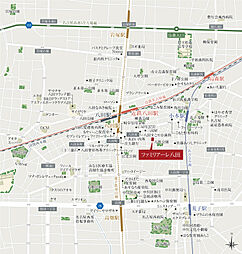ファミリアーレ八田 現地案内図