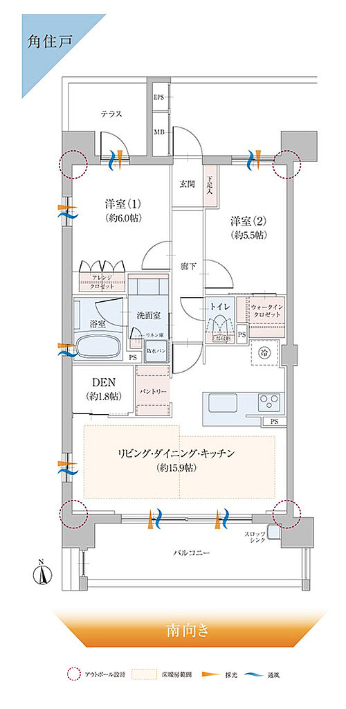 ファミリアーレ八田 間取り A1