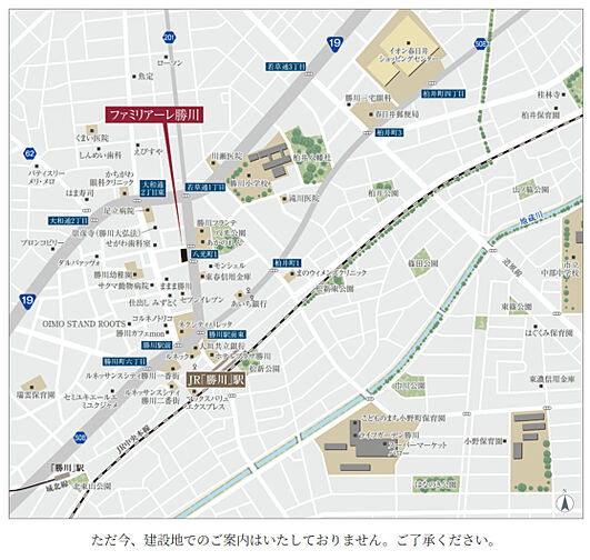 ファミリアーレ勝川 現地案内図