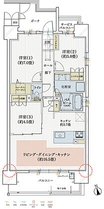 モアグレース千種春岡 間取り 【第3期2次】C