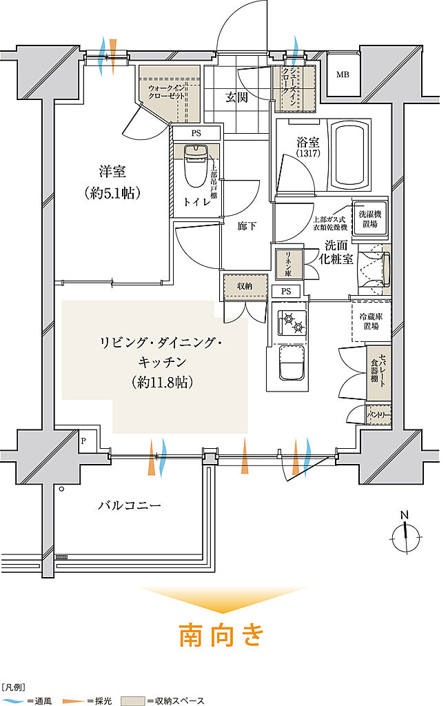 ルピアコート本川越ステーションビュー 間取り H
