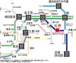 ルピアコート松戸五香 アクセス図
