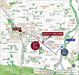 ルピアコート川口本町 現地案内図