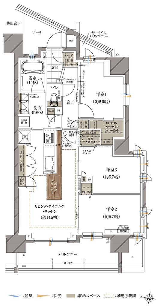 ルピアコート川口本町 間取り D