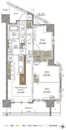 ルピアコート川口本町 間取り D