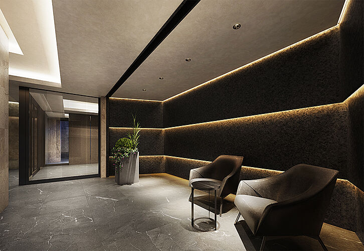 モントーレ室見リバーサイド ラウンジ完成予想CG