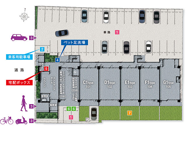 グランフォーレ長府侍町 共用部
