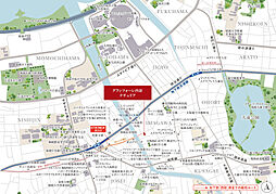 グランフォーレ西新ナチュリア 現地案内図