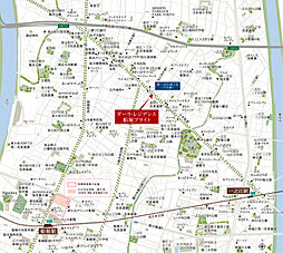 ガーラ・レジデンス船堀ブライト 現地案内図